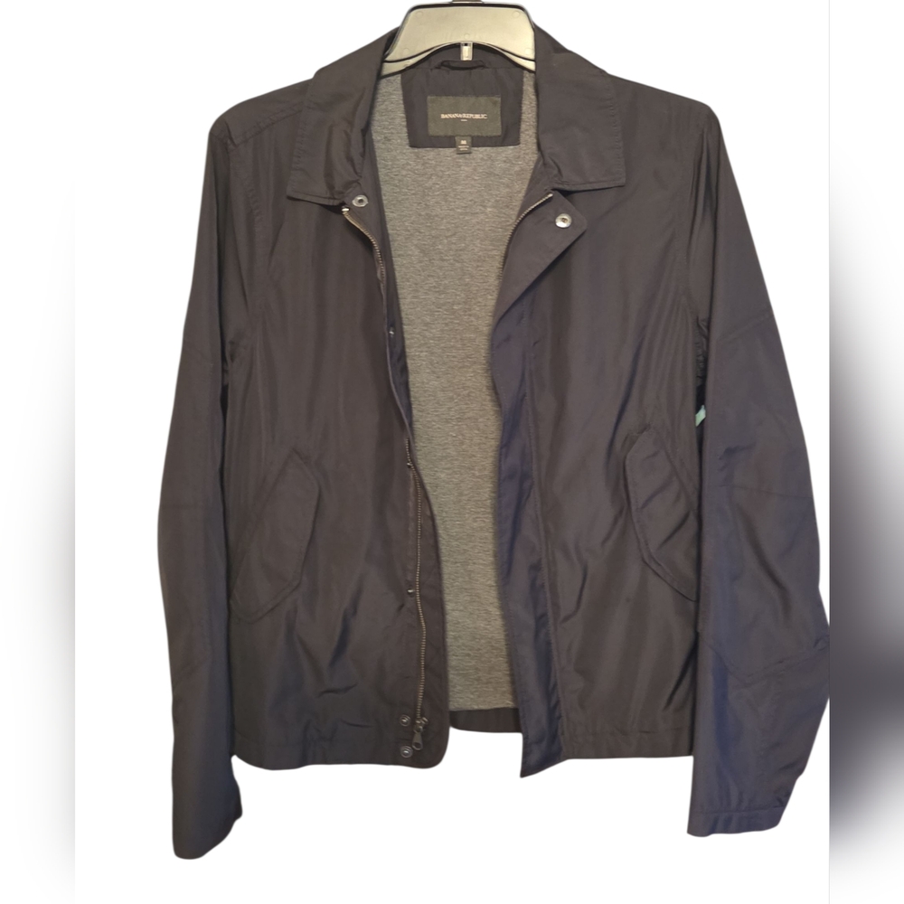 Banana Republic Unisex Black Lightweight Jacket Size M - Picture 4 of 7